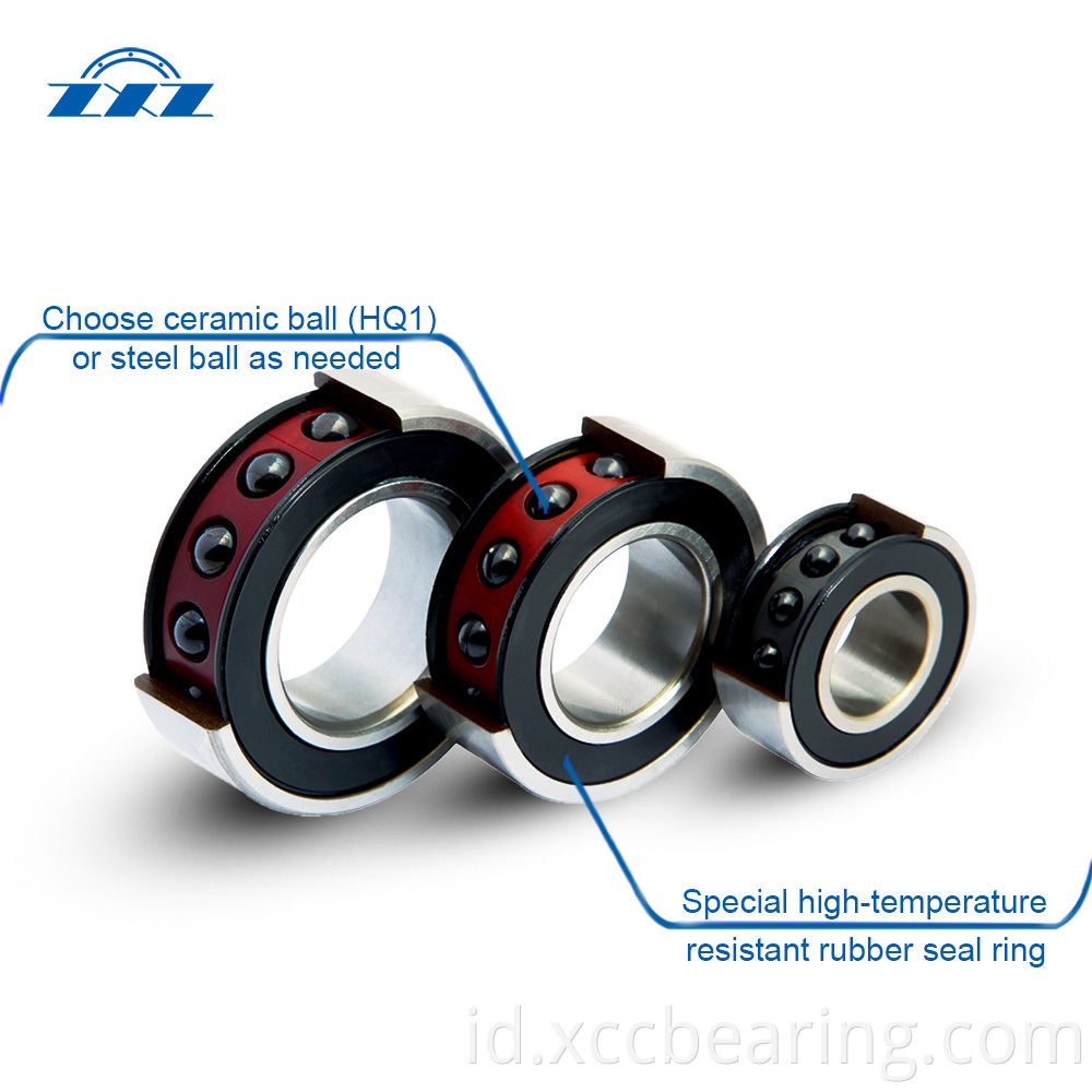 High Precision Sealed Angular Contact Ball Bearings structure